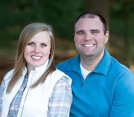 PaulBeckyCatholicCouple featured Catholic parents oline Paul Becky pose for photo